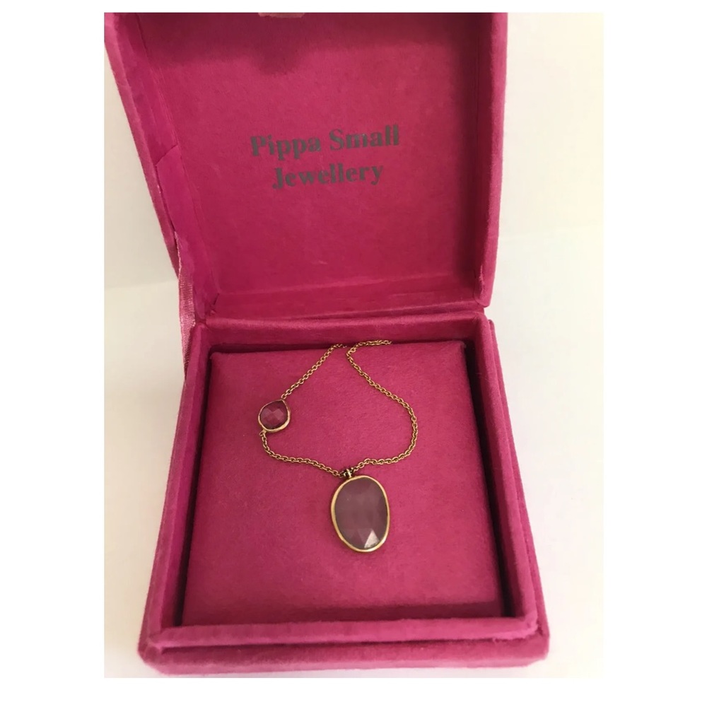 Vintage Pippa  Small Aquamarine Tourmaline Necklace